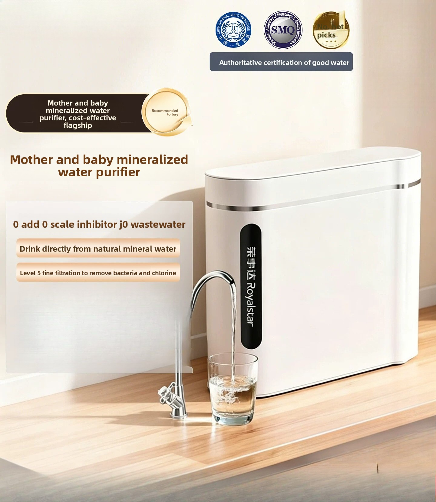 Commercial Kitchen Faucet - Kitchen Water Purifier Tap Water Pre-filter