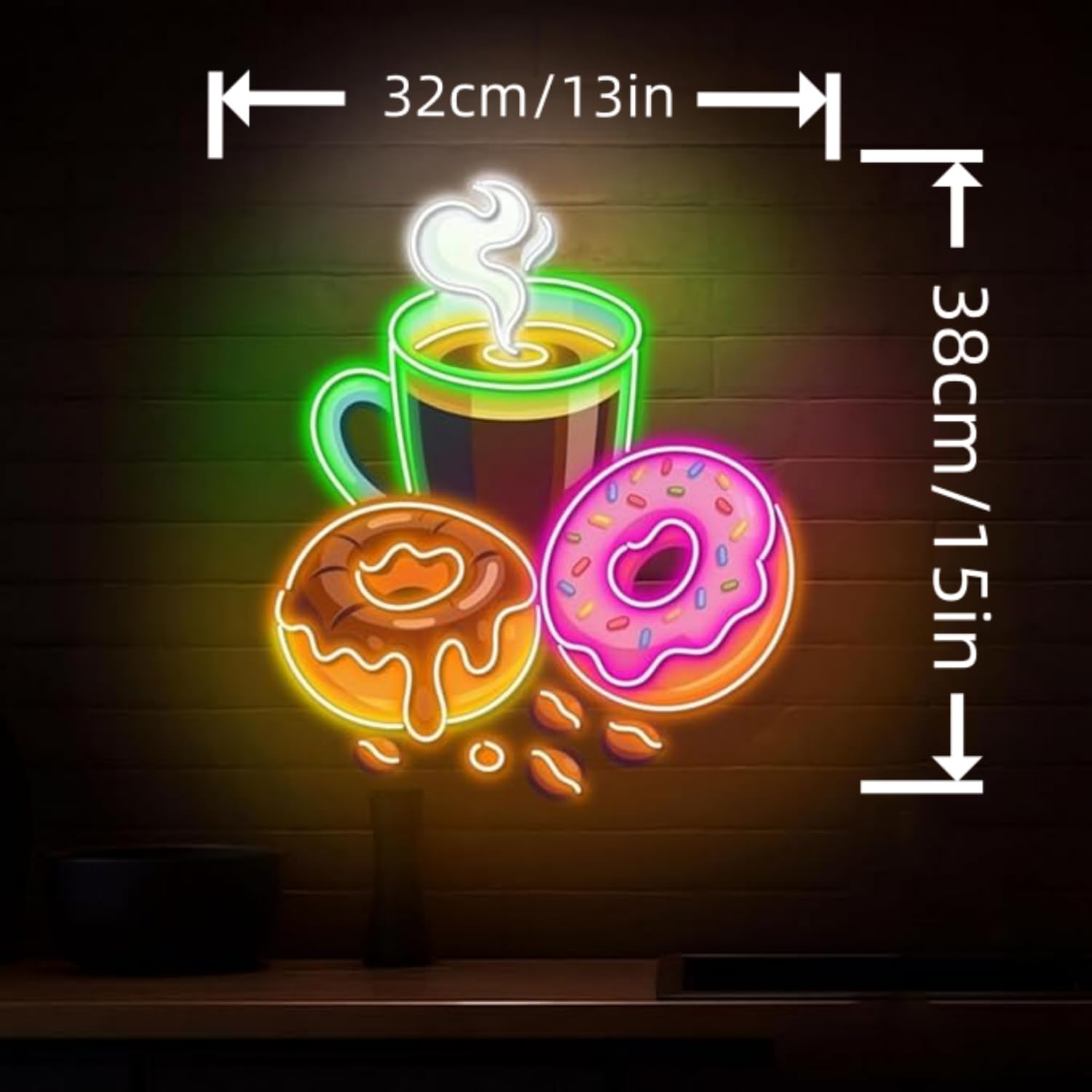 Donuts LED Neon Sign USB Power - огляд і ціна Commercial Kitchen Store
