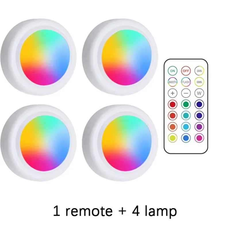 RGB LED Puck Lights Battery Po - огляд і ціна Commercial Kitchen Lighting