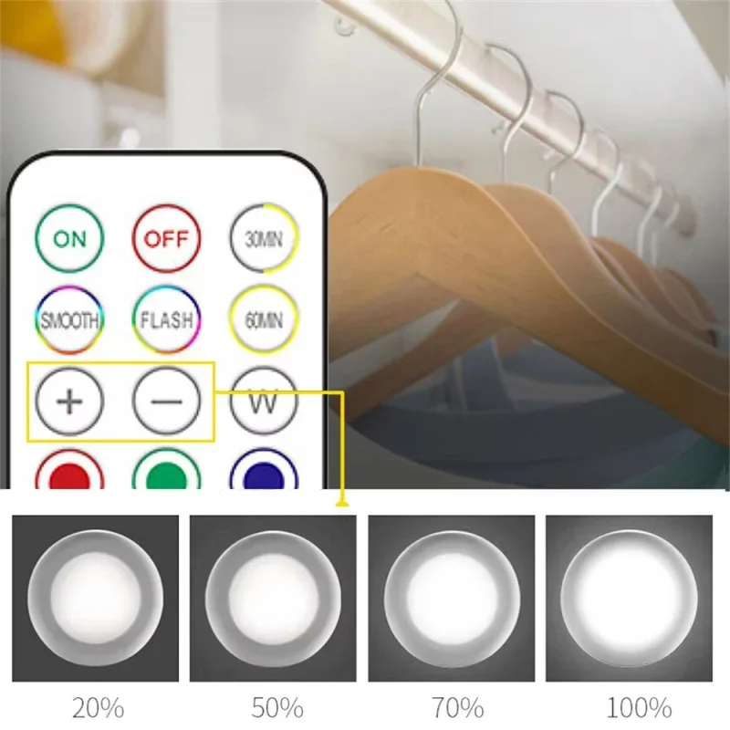 RGB LED Puck Lights Battery Po - огляд і ціна Commercial Kitchen Lighting