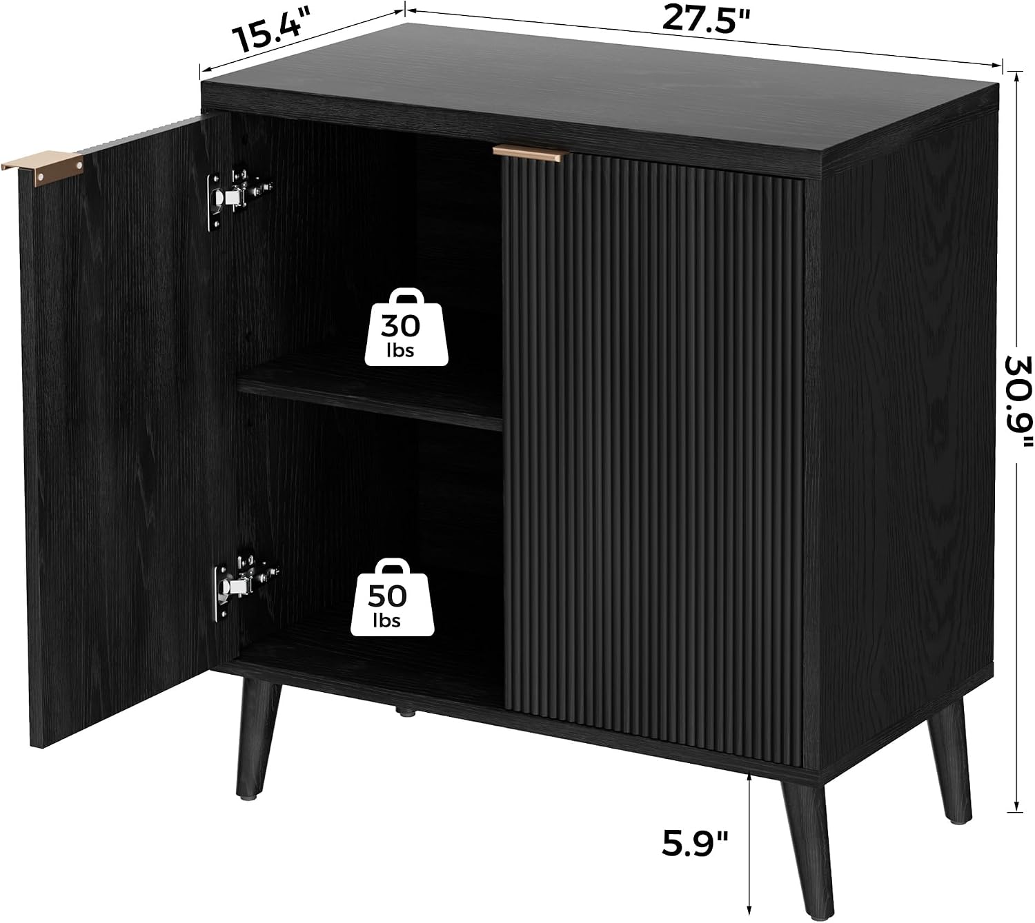 Fluted Buffet Cabinet With Sto - огляд і ціна Commercial Kitchen Tables