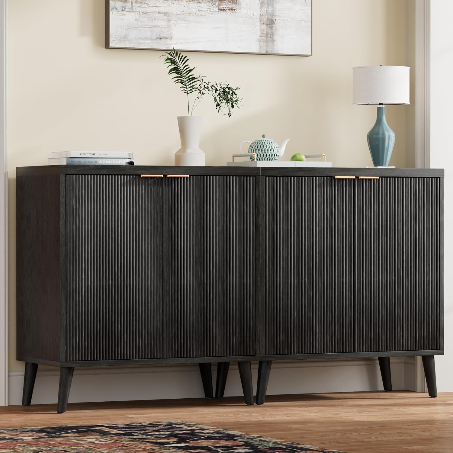 Fluted Buffet Cabinet With Sto - огляд і ціна Commercial Kitchen Tables