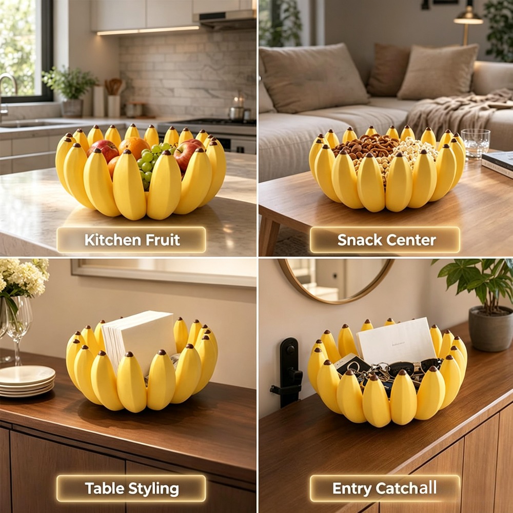 Banana Shape Fruit Bowl Snack  - огляд і ціна Commercial Kitchen Tables