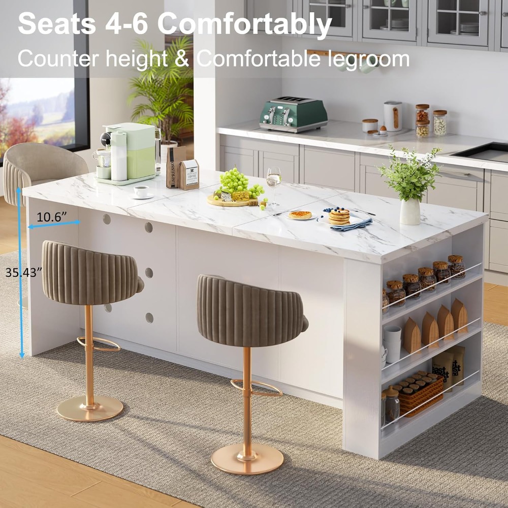 71' Large Kitchen Island with  - огляд і ціна Commercial Kitchen Tables