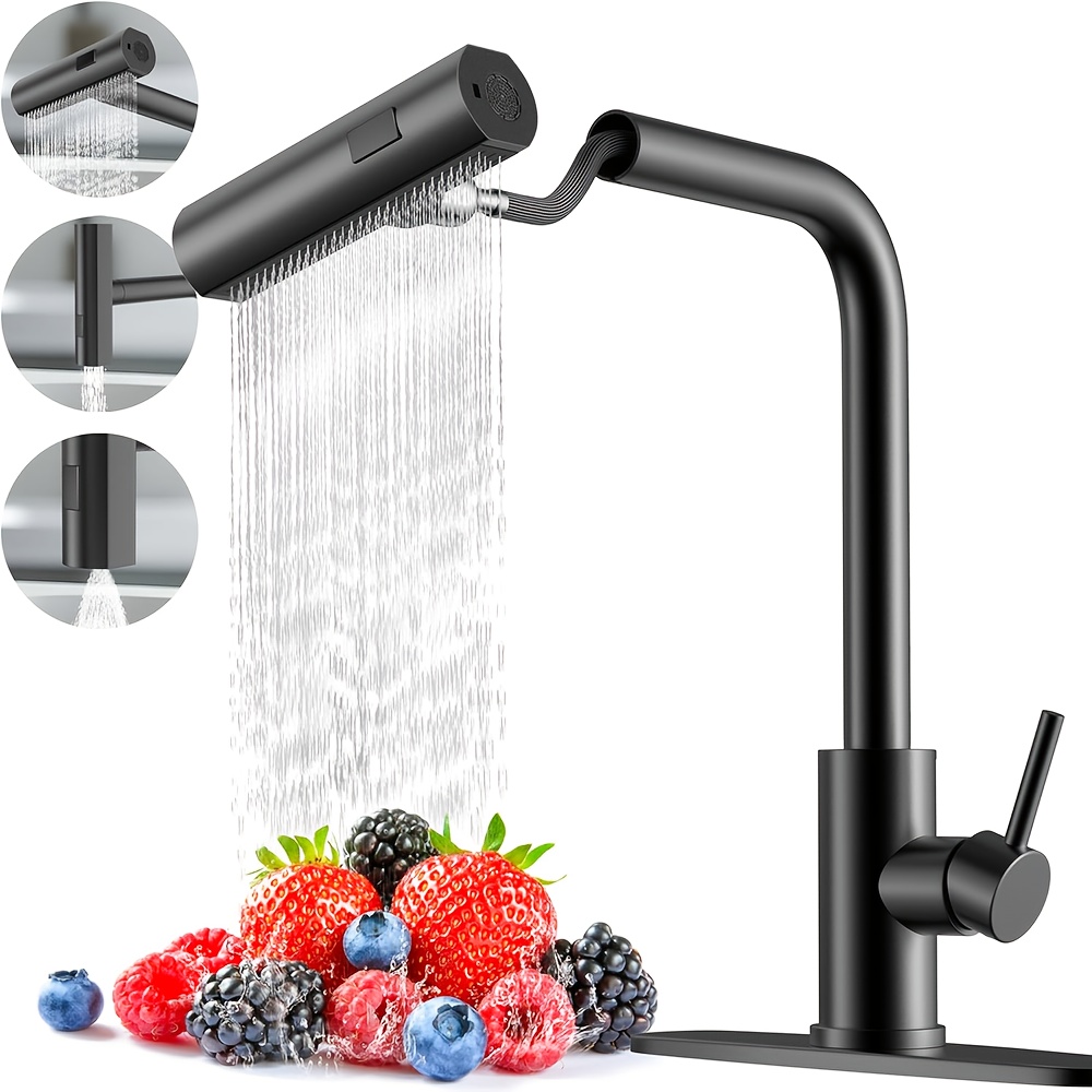 1 PC Black Kitchen Faucet With - огляд і ціна Commercial Kitchen Faucet