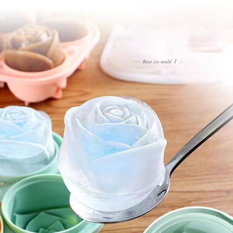 3D Rose Ice Molds 4 Holes Ice  - огляд і ціна Commercial Kitchen Utensil Holder