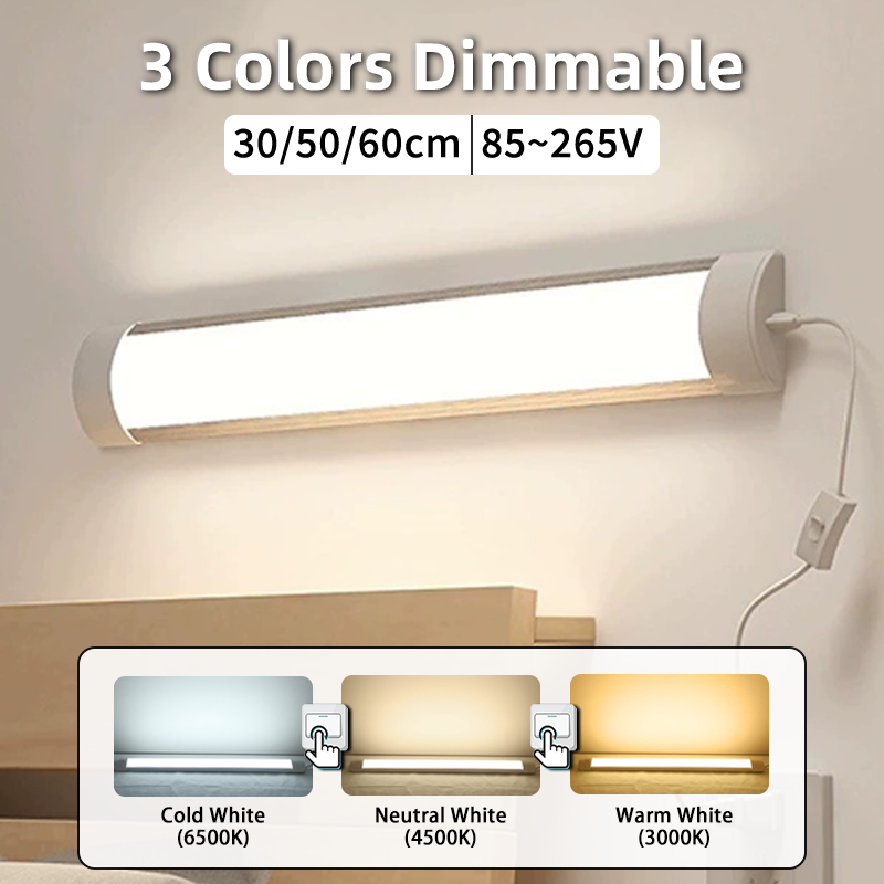 3 Colors Dimmable Led Tube Lig - огляд і ціна Commercial Kitchen Lighting