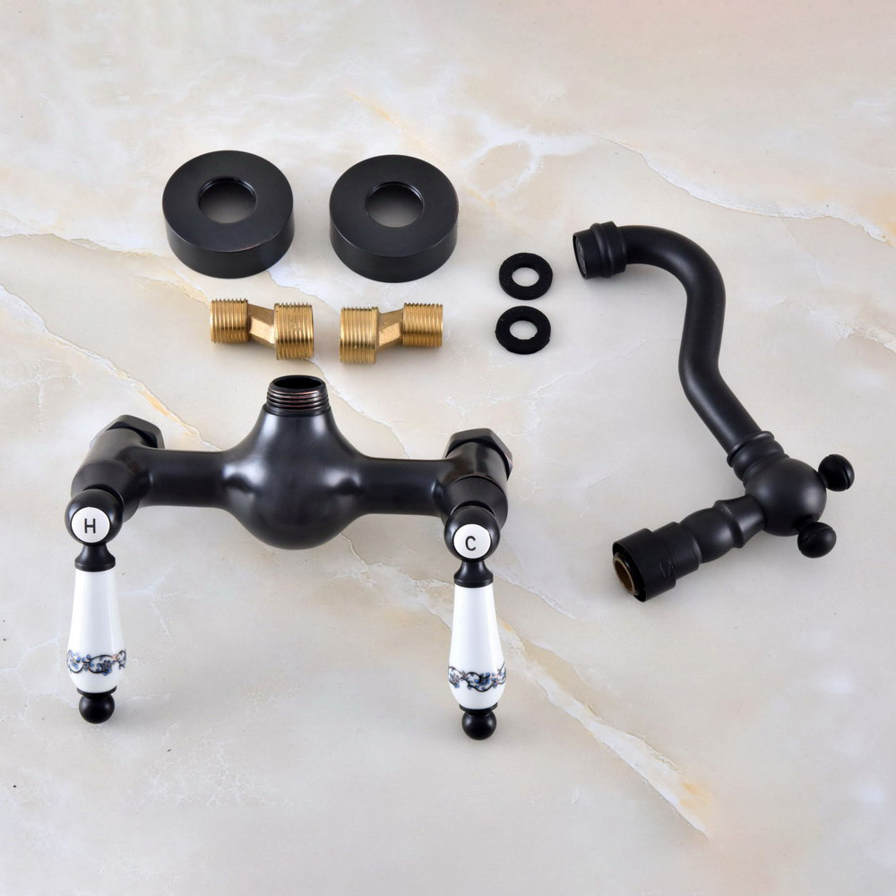 Black Oil Rubbed Bronze Wall M - огляд і ціна Commercial Kitchen Faucet