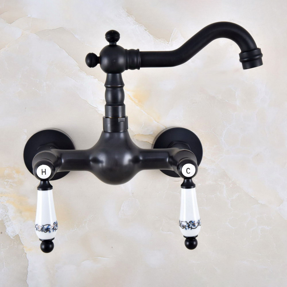 Black Oil Rubbed Bronze Wall M - огляд і ціна Commercial Kitchen Faucet
