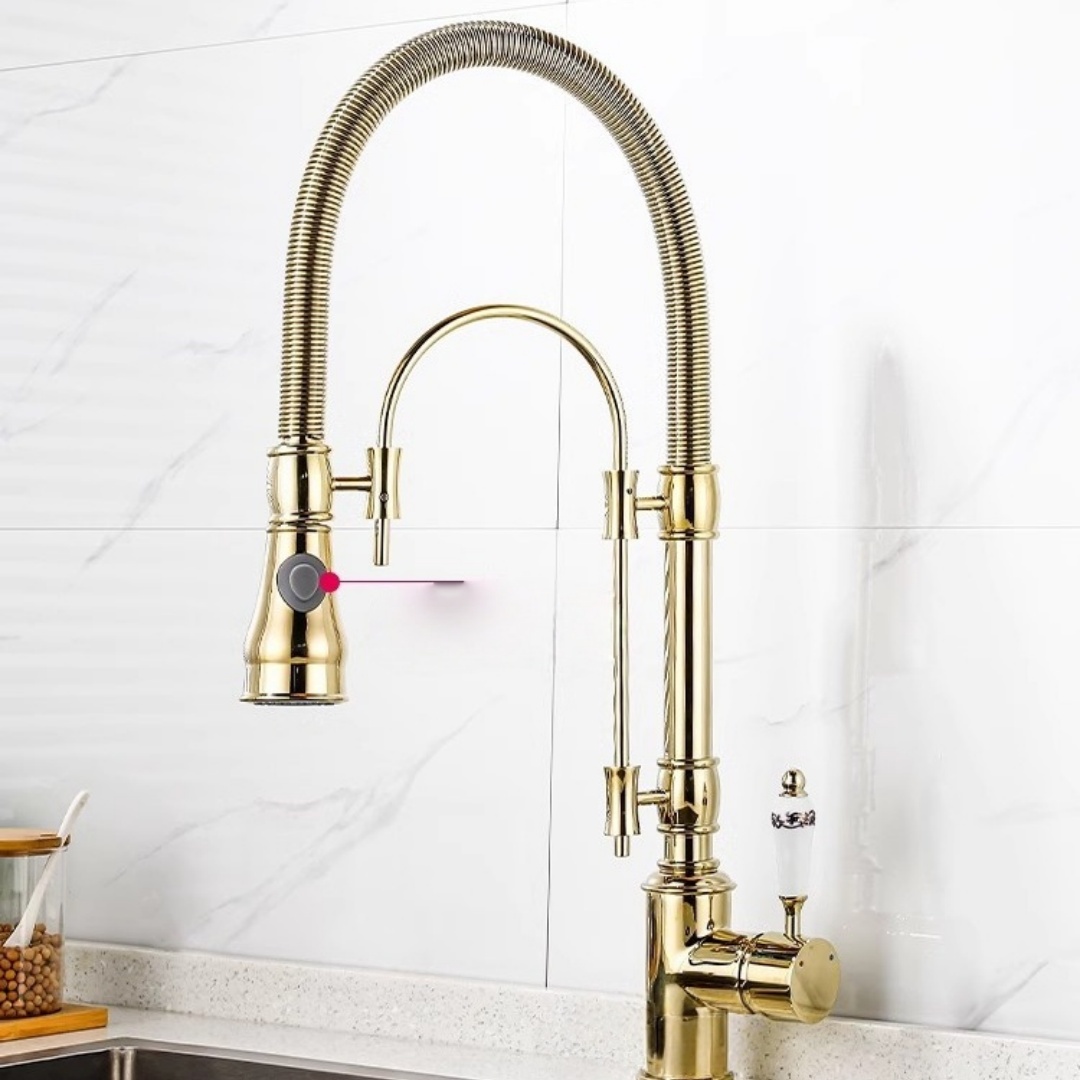 Gold Pull Down Kitchen Faucet  - огляд і ціна Commercial Kitchen Faucet