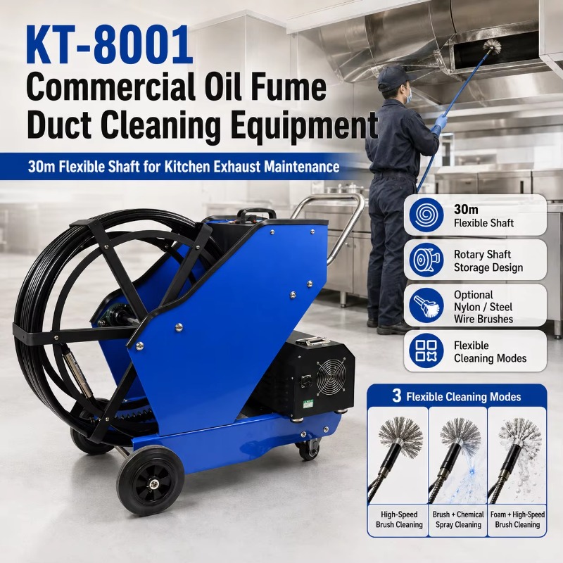 KT-8001 Commercial Oil Fume Du - огляд і ціна Commercial Kitchen Exhaust Cleaning