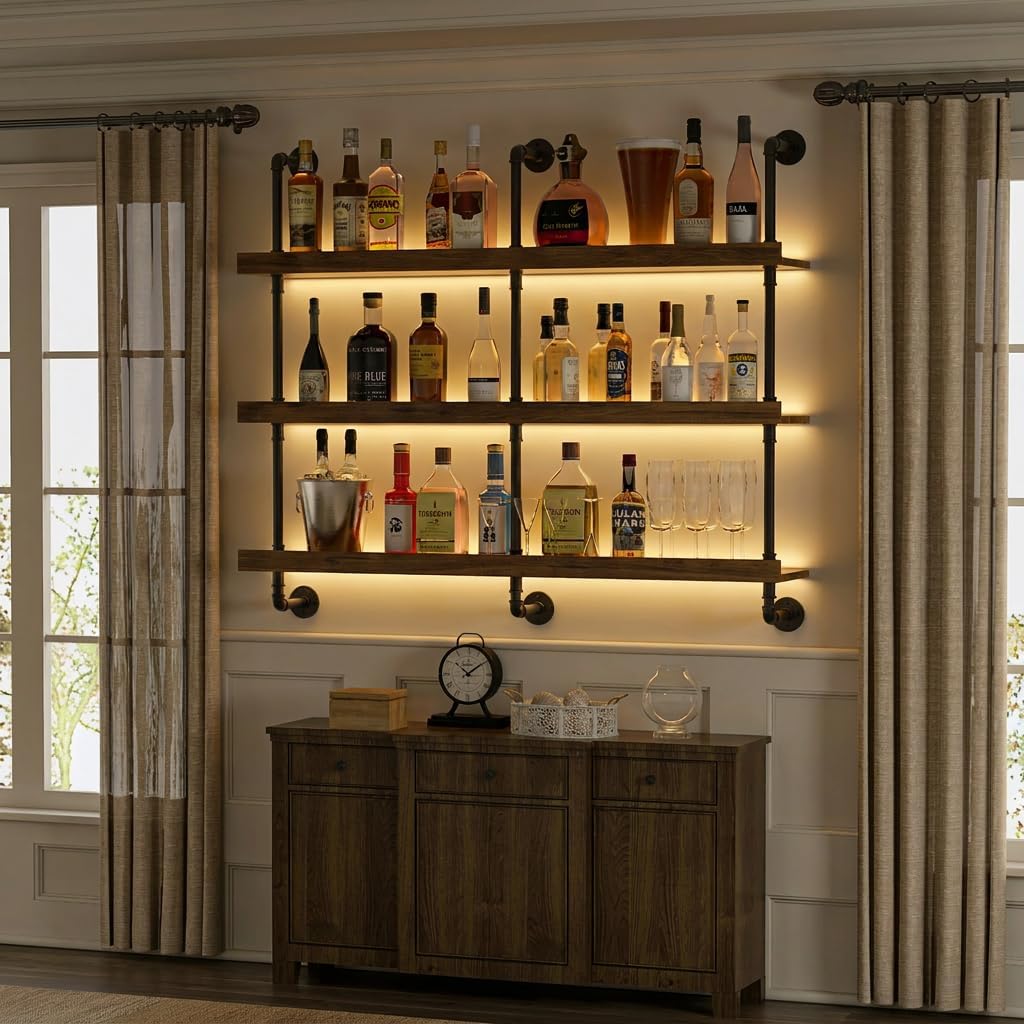 Wall Mounted Wine Rack With LE - огляд і ціна Commercial Kitchen Lighting