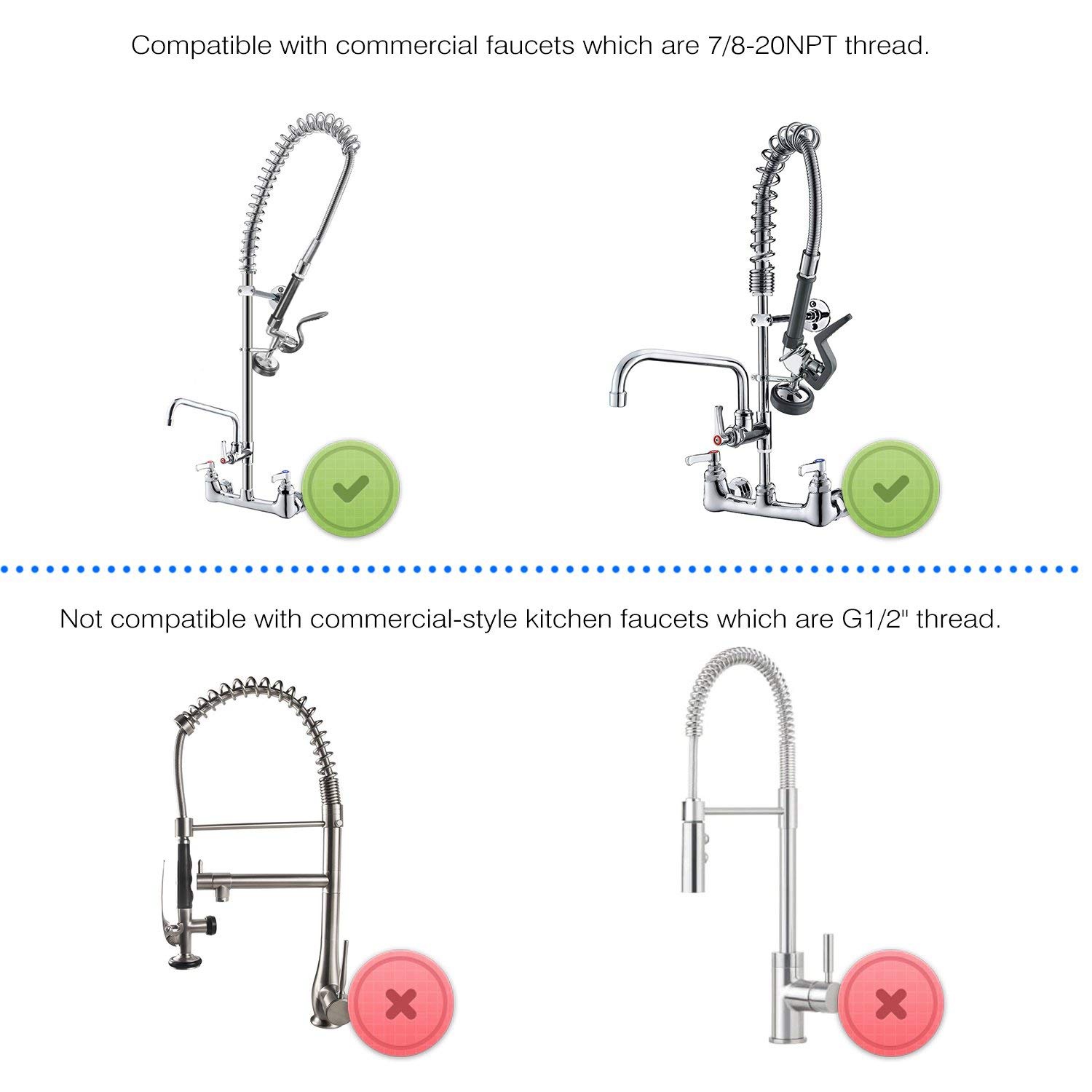 In stock Pre Rinse Sprayer Com - огляд і ціна Commercial Kitchen Faucet