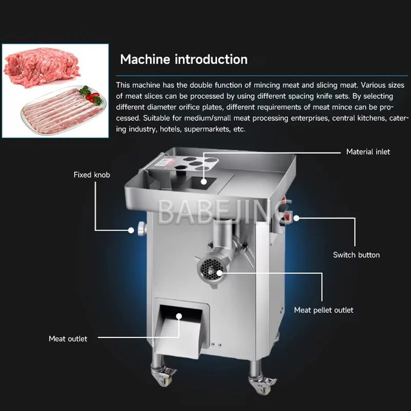 Electric Meat Mincing Slicing  - огляд і ціна Commercial Kitchen Store