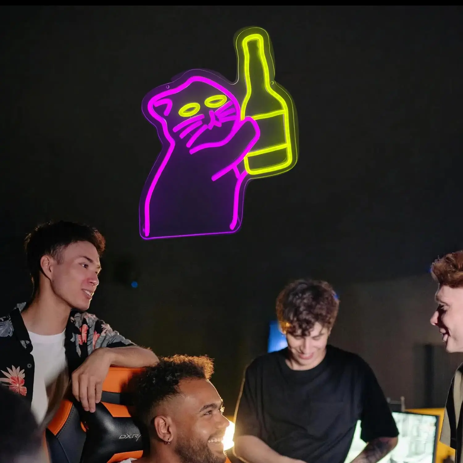 Cat Bottle Neon Sign for Funny - огляд і ціна Commercial Kitchen Store