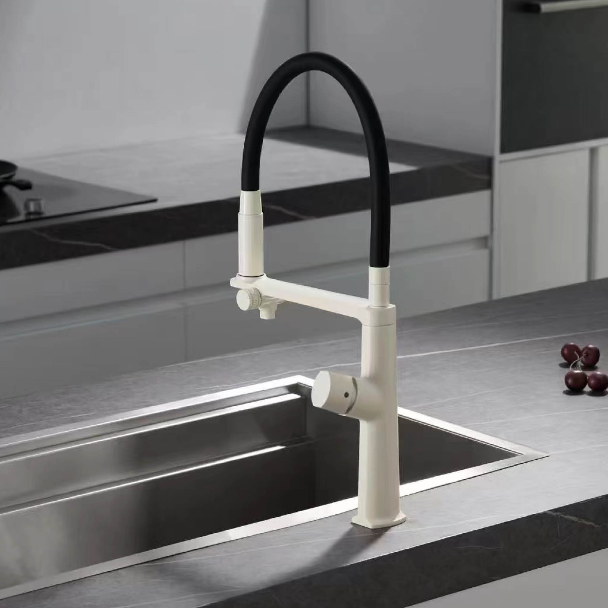 Luxury Gun Gray Brass Kitchen  - огляд і ціна Commercial Kitchen Faucet