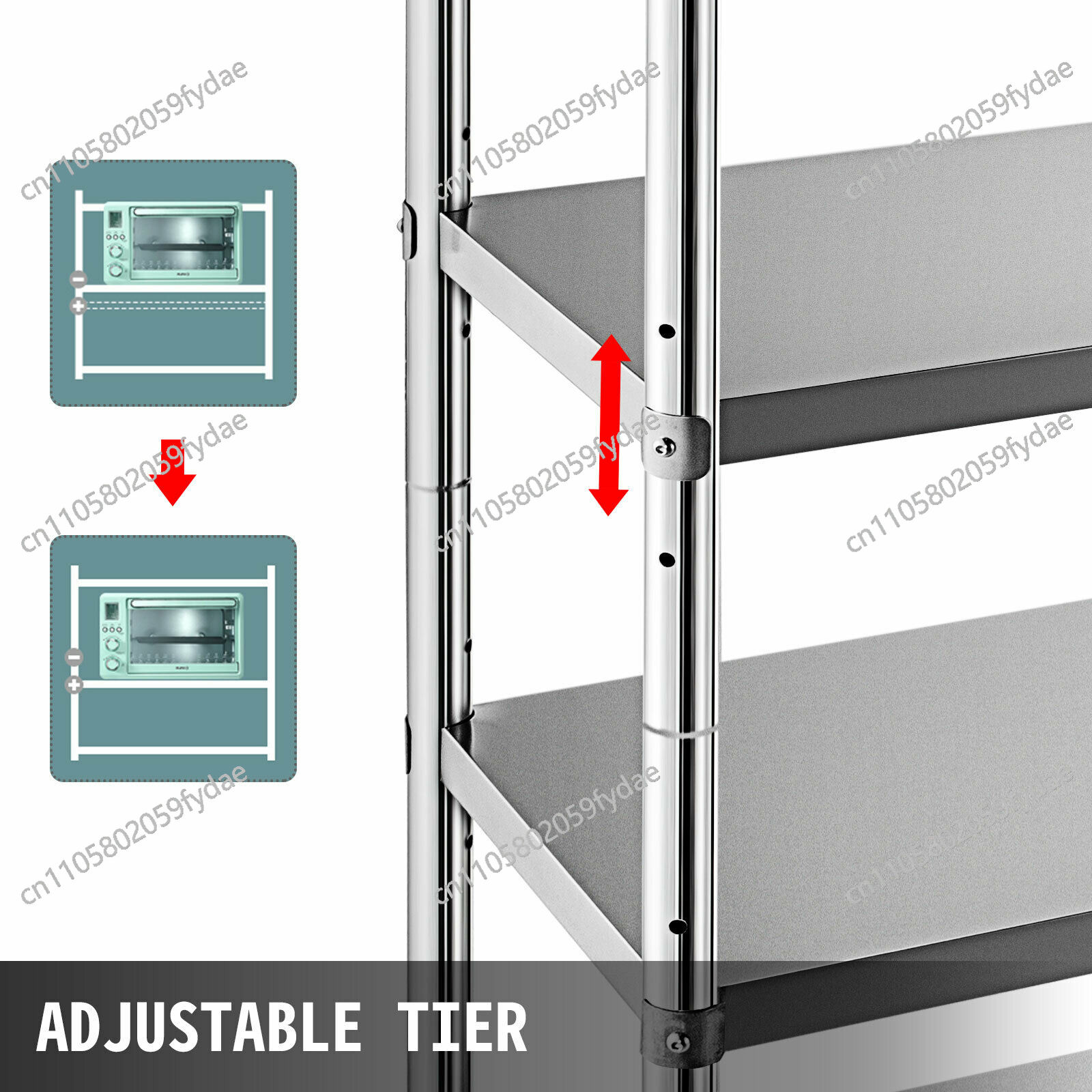 For 4-Tier Stainless Steel Com - огляд і ціна Commercial Kitchen Store